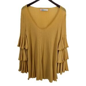 Free People Beach Tiered Sleeve Dress Size Small